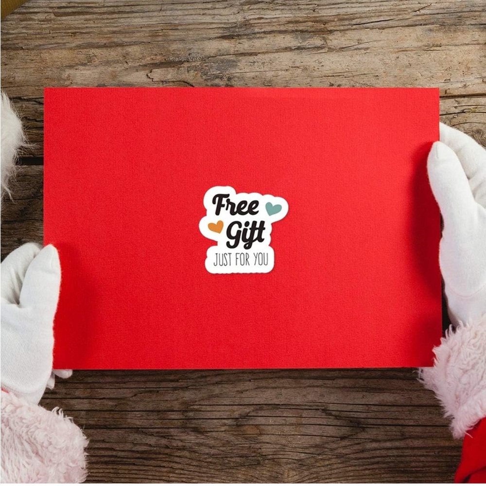 100 ‘Free Gift’ Gift Stickers Roll, Buy Now Price - Picture 4 of 4